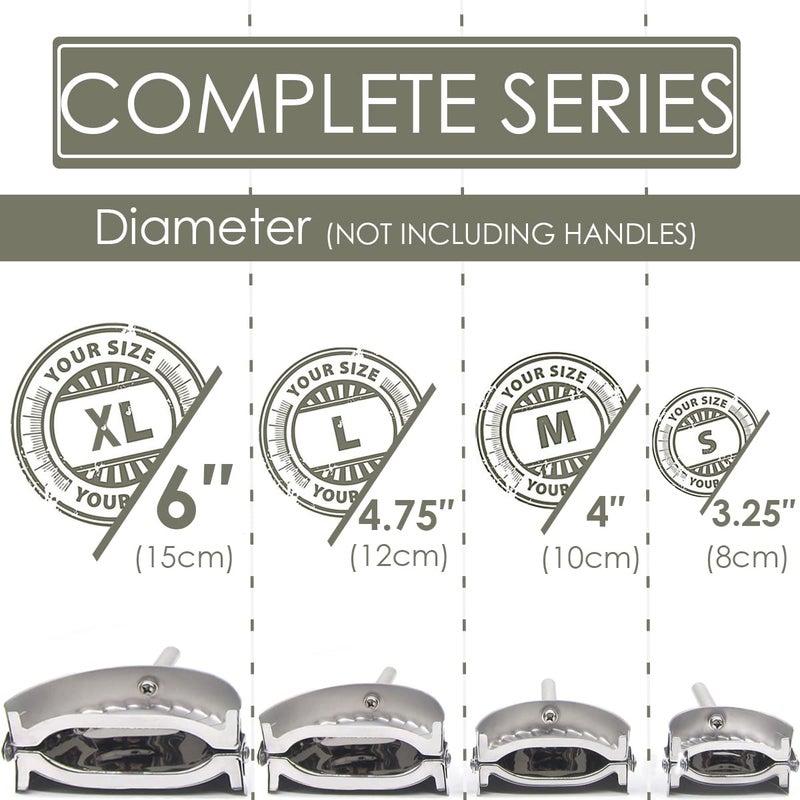 KAYCROWN 3.25 Inch Empanada Press, Stainless Steel Dumpling Maker Dough Cutter Dumpling Mold for Empanada, Dumpling, Ravioli, Pierogi, Turnovers, Calzone (S: 3 1/4 inch) - Image 5